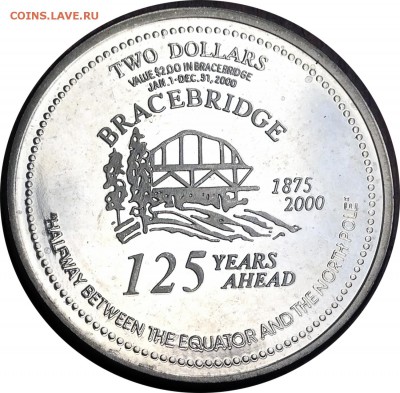 B24 Канада торговый доллар Bracebridge Ont 2000 27.11 в 22°° - B24 Trade Dollar Bracebridge 2000_2