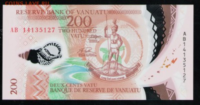ВАНУАТУ 200 ВАТУ 2014 UNC - 13 001