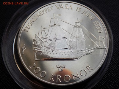 Швеция 200 крон 1990 год. Галеон ВАЗА - DSCN3183.JPG