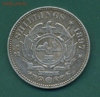 2 пол крон - juzhnaja_afrika_2_5_shillinga_1897_juar_zar_krjuger_2_1_2_pol_krony_serebro_xf