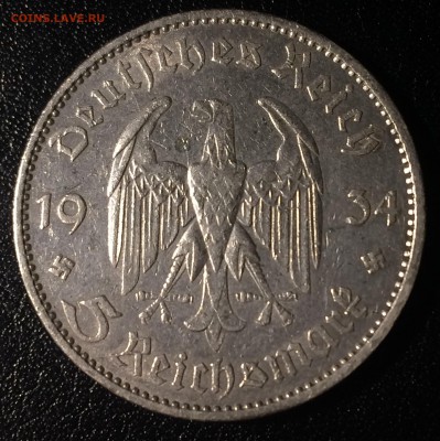 Третий Рейх.5 Марок 1934(Год прихода НСДАП к власти) до26.11 - A96AEE2B-1DB6-47C7-86FE-29228BD79E38
