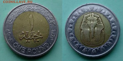 Египет - 1 фунт 2008 года до 30.11 - египет 1 фунт 2008 года