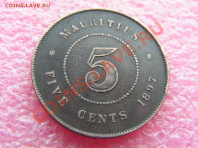 -Маврикий- 5 центов 1897 -- 26 мая 22-00 - PICT0700.JPG