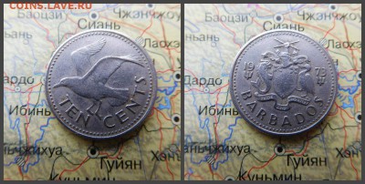 Барбадос 10 центов, 1973 - 2