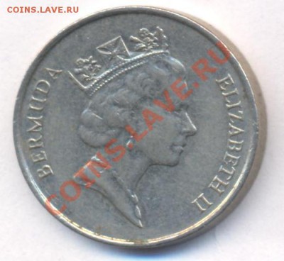 Бермудские о-ва 10 центов 1990 г. До 26.05.11 г. 20-00 МСК. - Бермуды 10 90