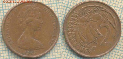 Новая Зеландия 2 цента 1967 г.,до 27.11.2018 г. 22.00 по Мос - Новая Зеландия 2 цента 1967  4613