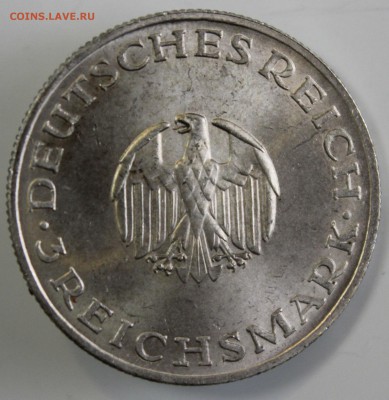 С РУБ.ГЕРМАНИЯ 3 марк 1929г. ЛЕССИНГ В БЛЕСКЕ до 30.11 в 22 - IMG_5407.JPG