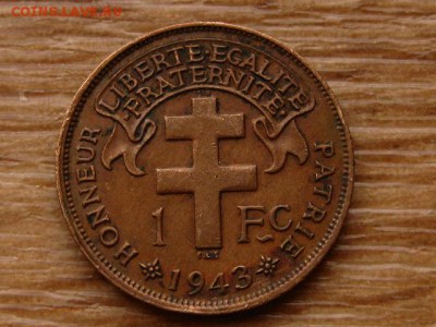 Камерун Франц. 1 франк 1943 либре до 26.11.18 в 22.00М - IMG_8948.JPG