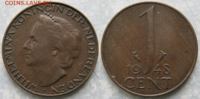 Нидерланды 1 цент 1948 до 01-12-18 в 22:00 - Нидерланды 1 цент 1948    8395