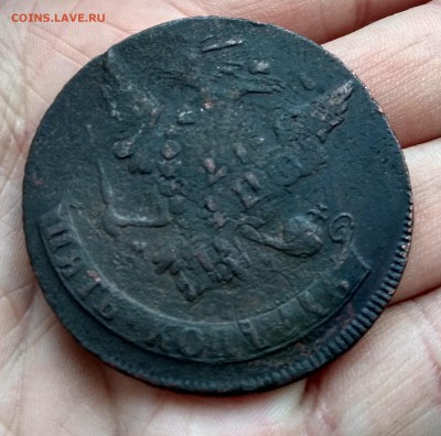 5 коп. 1763 сп-м, 5 коп. 1763 мм, 2 коп. 1758 Перечеканы - IMG_20181115_094350_HDR
