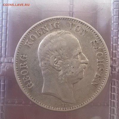 Саксония, 2 марки Георг 1903г. На оценку - WP_20181125_13_43_50_Pro
