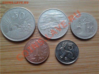 Зимбабве, подборка из 5 монет, до 31.05.2011г, 22-00мск - Зимбабве