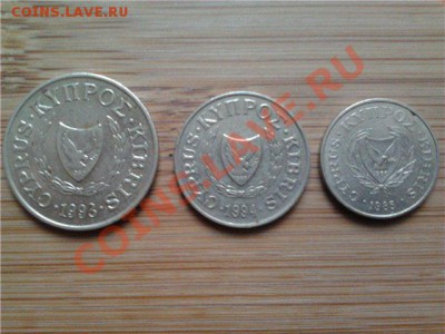 Кипр, подборка из 3 монет, до 31.05.2011г, 22-00мск - Кипр.