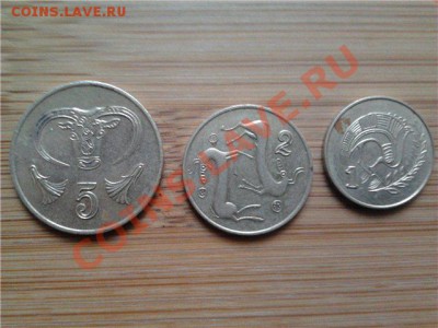 Кипр, подборка из 3 монет, до 31.05.2011г, 22-00мск - Кипр