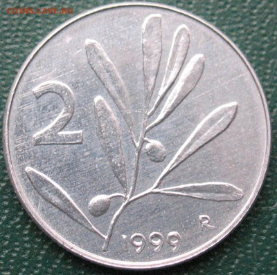 Италия 2 лиры 1999 (редкая погодовка) до 29.11.2018 - 2лиры_1999_2.JPG