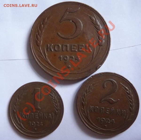 1,2 и 5 копеек 1924 г. Оценка? - P1110838_resize.JPG