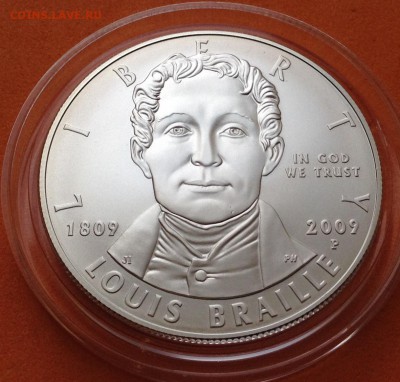 США 1 $ 2009г, 200 л рождения Луи Брайля, до 02.12.18г - FullSizeRender (14)