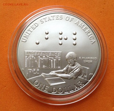 США 1 $ 2009г, 200 л рождения Луи Брайля, до 02.12.18г - FullSizeRender (15)