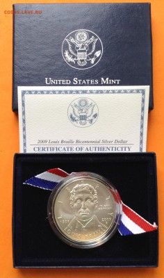 США 1 $ 2009г, 200 л рождения Луи Брайля, до 02.12.18г - FullSizeRender (12)
