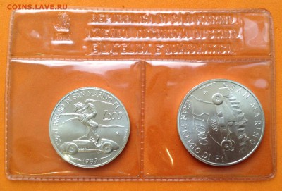 Сан-Марино 1000 и 500 лир 1989г. Гран-при СанМарино. запайка - FullSizeRender (29)