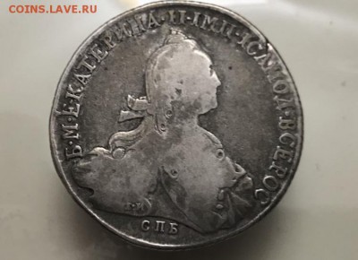 1 рубль 1773 года СПБ ТИ-ФА. До 02.12.18 - 9083A6C9-0295-49D1-A20B-42C64704A101