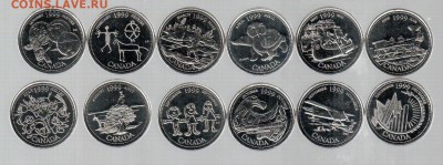 Канада 25 центов 1999 Миллениум - м1