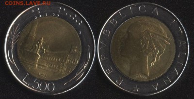 Италия 500 лир 1983 БИМ до 22:00мск 05.12.18 - Италия 500 лир 1983 БИМ