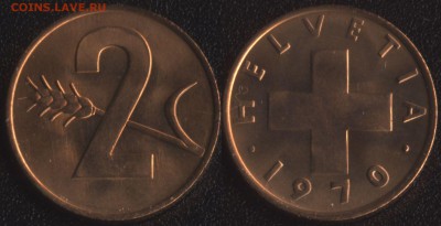 Швейцария 2 раппена 1970 до 22:00мск 05.12.18 - Швейцария 2 раппена 1970