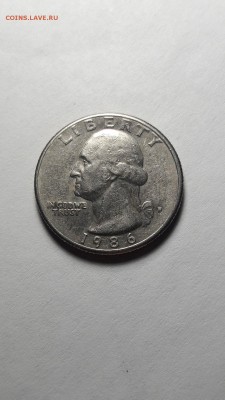4 доллара, quarter dollar) брак знака м.двора - 2