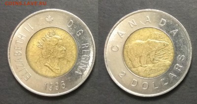 Канада 2 доллара 1996 г медведь - 5.12 22:00мск - IMG_20181129_073125