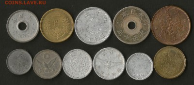 Старые монеты Японии 11 шт 1920-50х г №1 - 5.12 22:00мск - 1_1