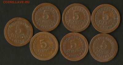 Португалия 5 сентавос 1924-27 г по ФИКСу - 5.12 22:00мск - Португ2