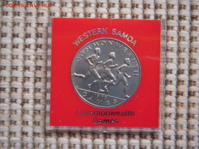 Крона Шайба Самоа 1 Тала 1978 Игры стран Содружества Бег - krona_shajba_samoa_1_tala_1978_igry_stran_sodruzhestva_beg_pamjatnaja_korobka