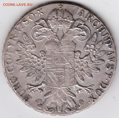 Талер Марии Терезии 1780 г. - 004