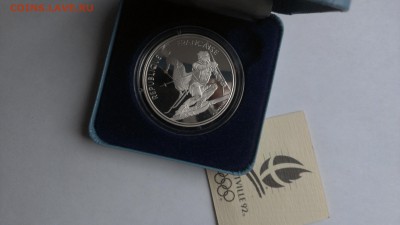 Франция 100 Франков 1990 Олимпиада Альбертвиль Слалом - IMAG1659_BURST004