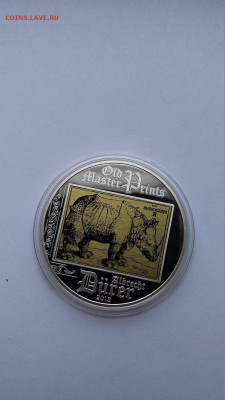 Острова Кука 5 долларов, 2013 год. Альбрехт Дюрер. Носорог. - s-l1600 (15)