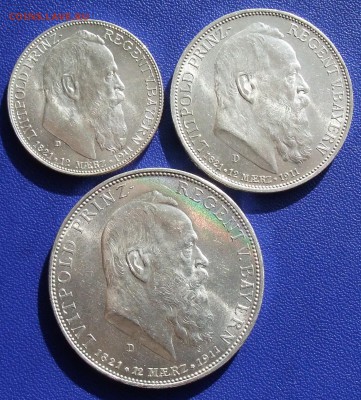 Бавария 2, 3, 5 марок 1911. - BAY-1911.JPG