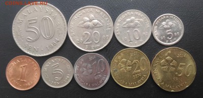 Малайзия 9 монет до 22.00 по мск 2.12.2018 - Малайзия 9 монет  (1)