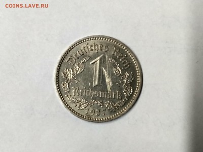 ГЕРМАНИЯ(РЕЙХ),1 рейхсмарка 1937А(никель)до 2.12.2018 - IMG_20181130_080925_HDR
