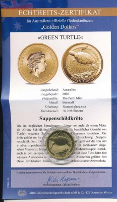 Австралия 1$ долларов 2008 Зелёная Черепаха Животные Фауна - avstralija_1_dollarov_2008_zelenaja_cherepakha_zhivotnye_fauna (2)