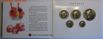 Крона Шайба Новая Зеландия набор монет 1$ доллар 1989 Игры - krona_shajba_novaja_zelandija_nabor_monet_1_dollar_1989_igry_stran_sodruzhestva_50_20_5_10_centov_1989 (1)