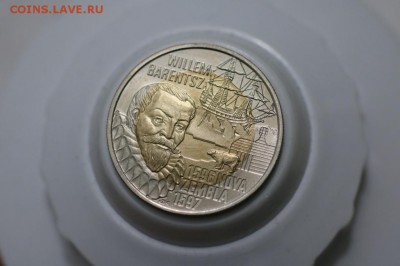 биметалл Нидерланды 10 евро 1996 Виллем Баренц корабль парус - bimetall_niderlandy_10_evro_1996_villem_barenc_korabl_parusnik