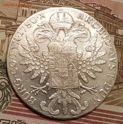 Талер 1780. Марии Терезия. До 5.12.2018 в 22.02 - 20181130_182306
