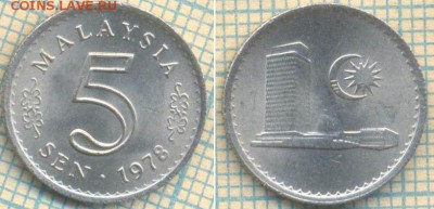 Малайзия 5 сен 1978 г., до 05.12.2018 г. 22.00 по Москве - Малайзия 5 сен   1978  4683