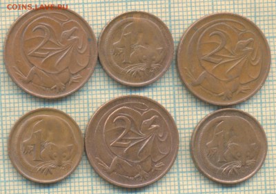 Австралия 1 цент , 2 цента, фикс - Австралия фикс1