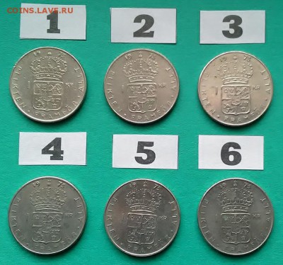 Швеция - 1 крона 1973 года ФИКС до 6.12 - швеция 1 крона 1973 года 1