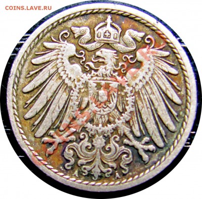 R96 Германия 5 пфеннигов 1912A до 31.05 в 21°° - R96 5 1912A_2