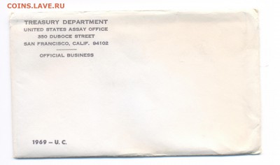 Ag. США набор 1969 в блистере. Денвер. UNC. До 7.12 22:00 - 5а