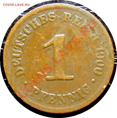A01 Германия 1 пфенниг 1900A до 31.05 в 21°° - A01 1 900A_1