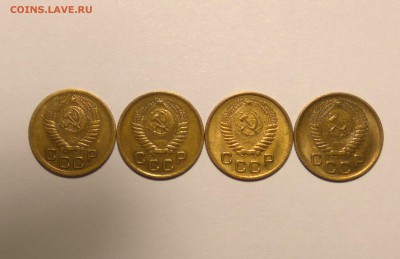1к.СССР с 1952-1955г.- 4 монеты!ПРИЯТНЫЕ.Не копанина! - 1к (2)